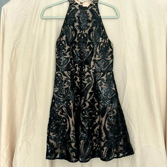 Minuet Petite | Dresses | Black Sequin Homecoming Dress Large